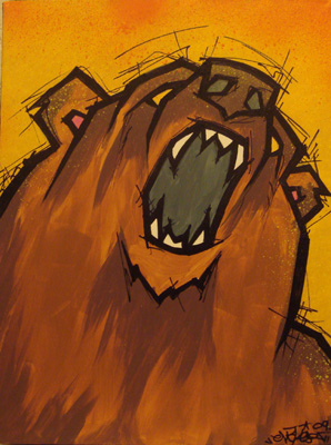 sketch bear painting evoker