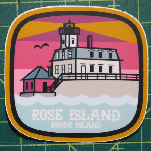 rose island sticker
