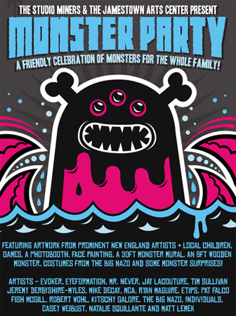 monster party jamestown arts center