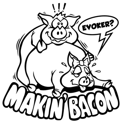 evoker makin' bacon sticker