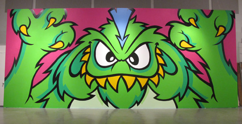 monster mural