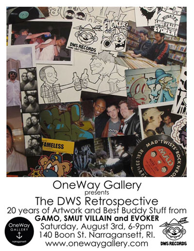 dws retrospective flyer oneway gallery narragansett rhode island